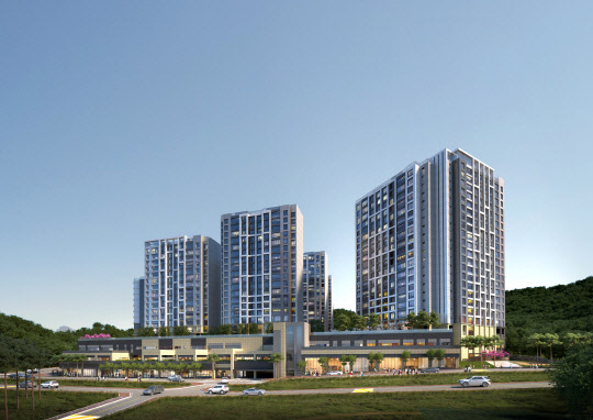 힐스테이트 판교 엘포레 A6블럭 투시도. 현대건설 제공